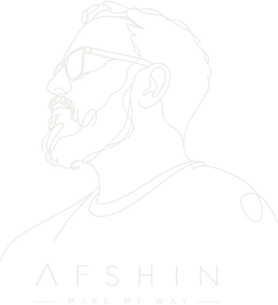 Afshin Hasani line art portrait