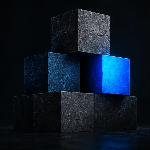 Stacked brand blocks